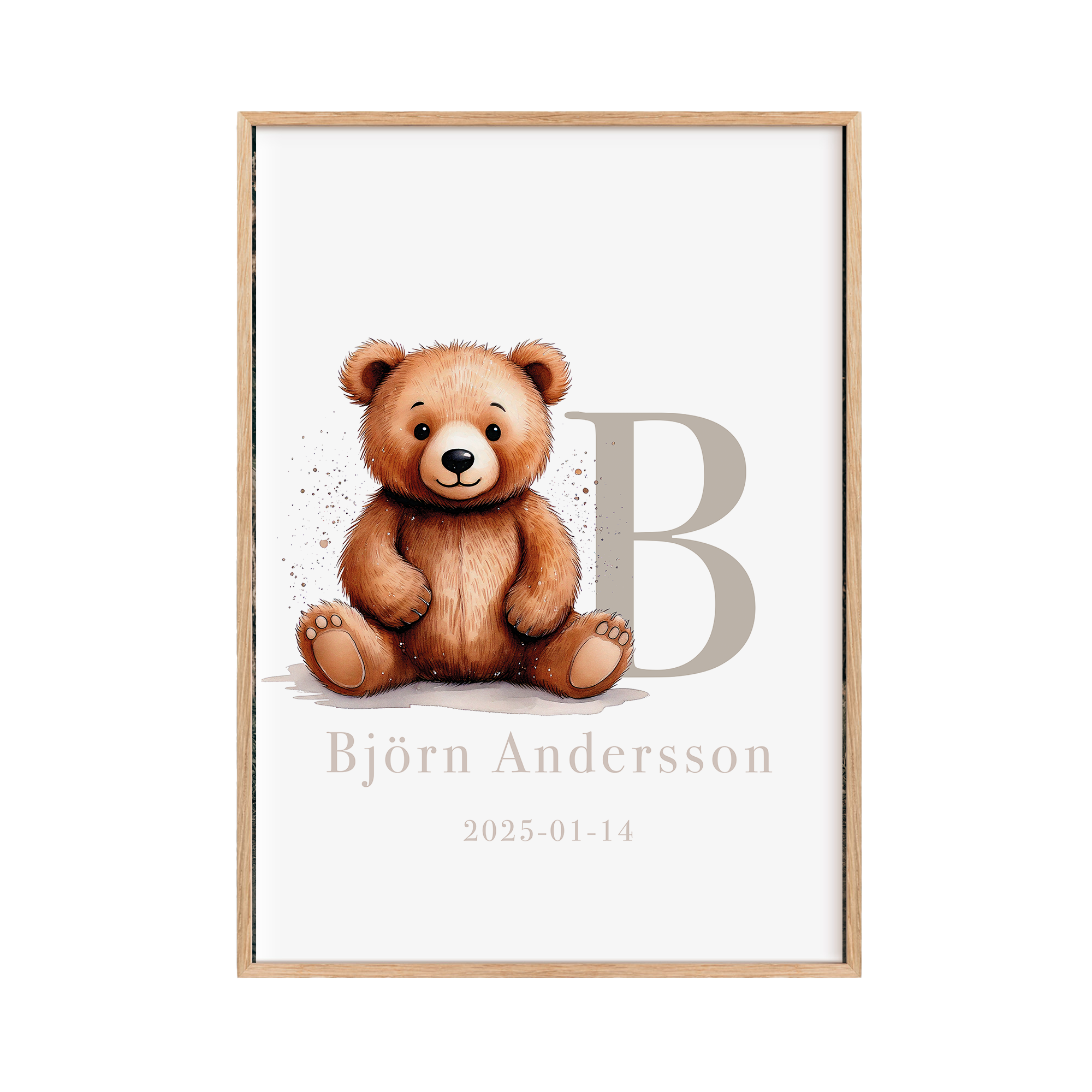 Personliga Barntavlor - Björn