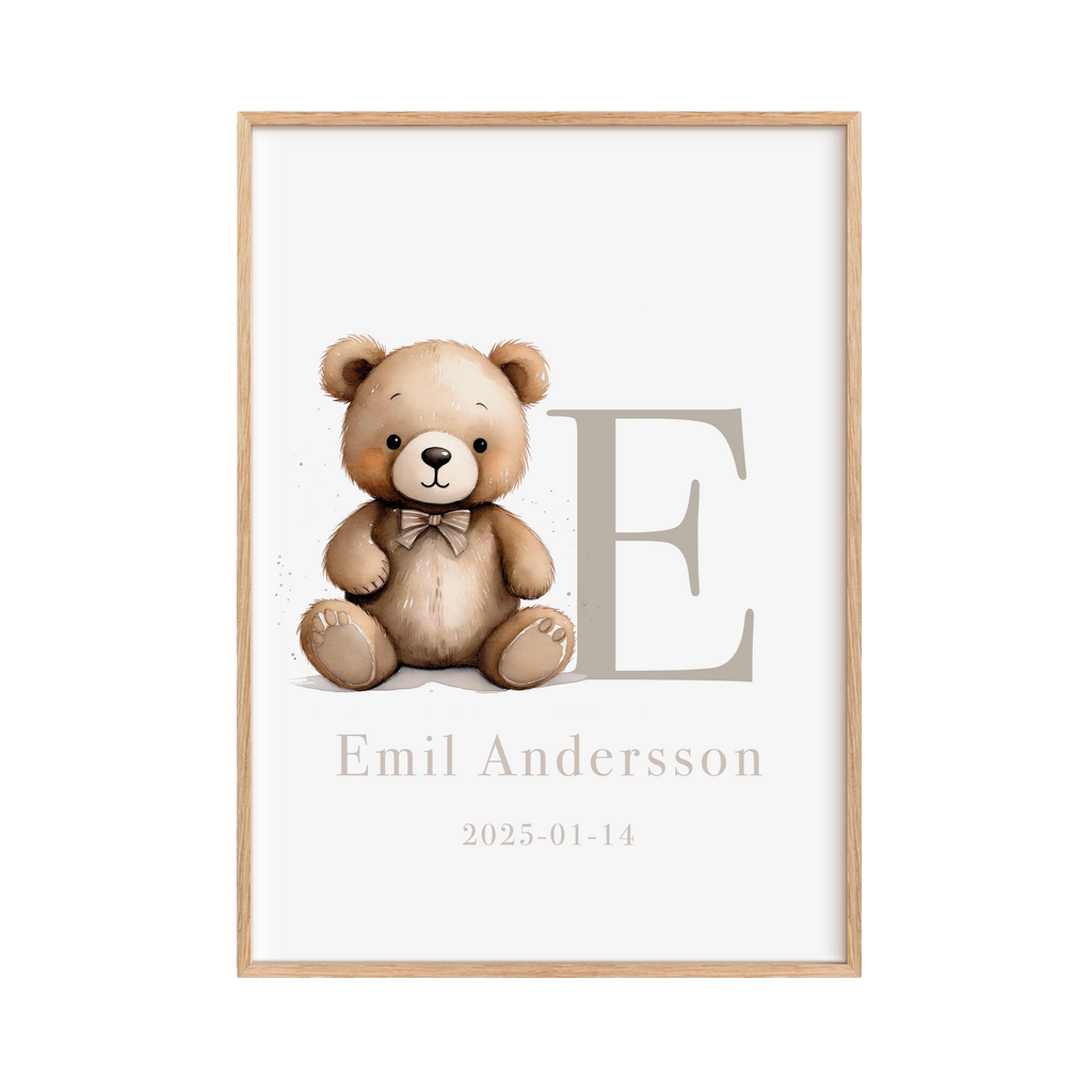 Personliga Barntavlor - Nalle