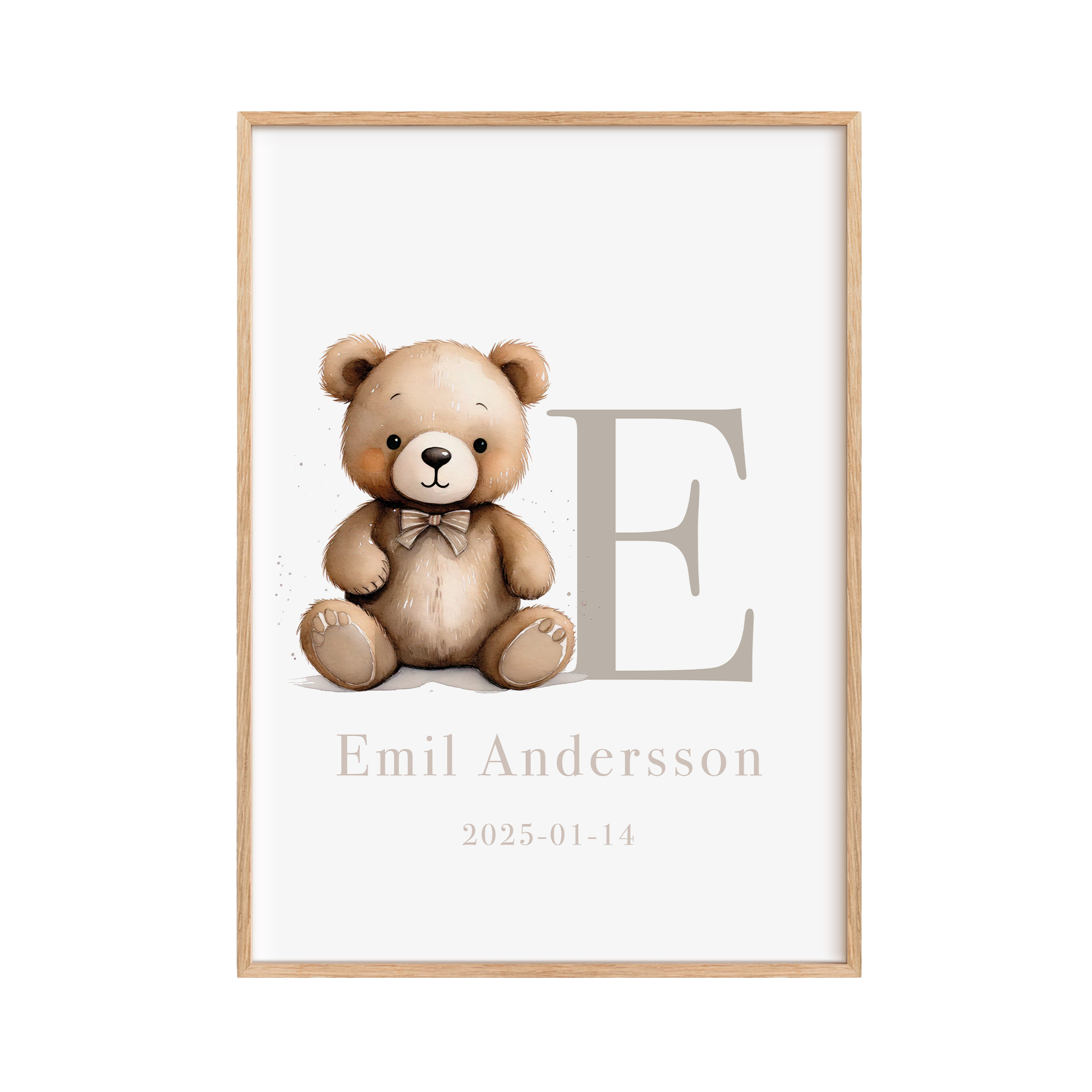 Personliga Barntavlor - Nalle