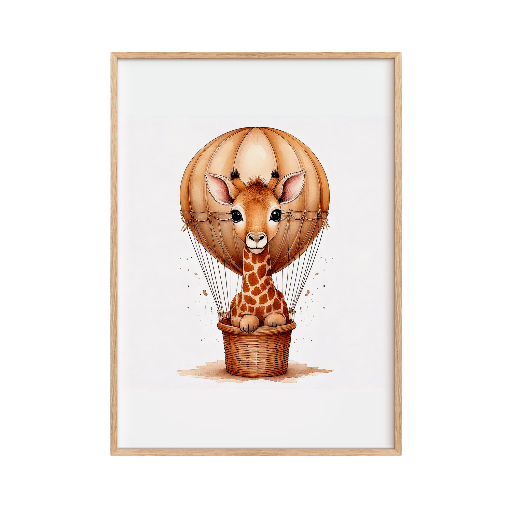 Barntavlor - Giraff i Luftballong