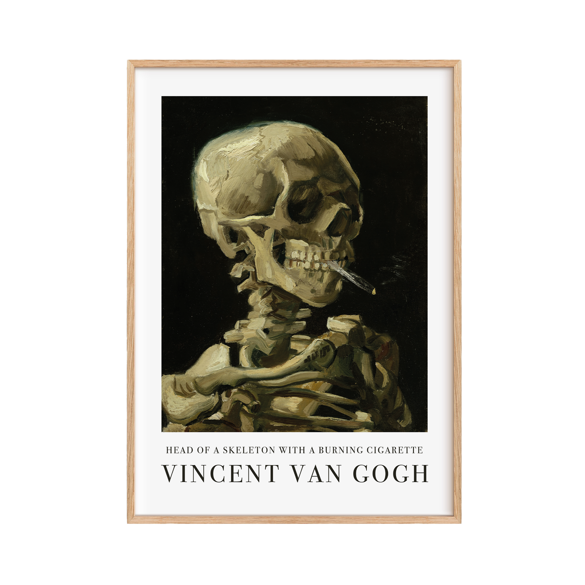Van Gogh - Head of a Skeleton with a Burning Cigarette