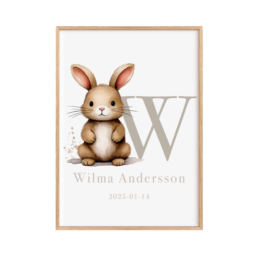 Personliga Barntavlor - Kanin