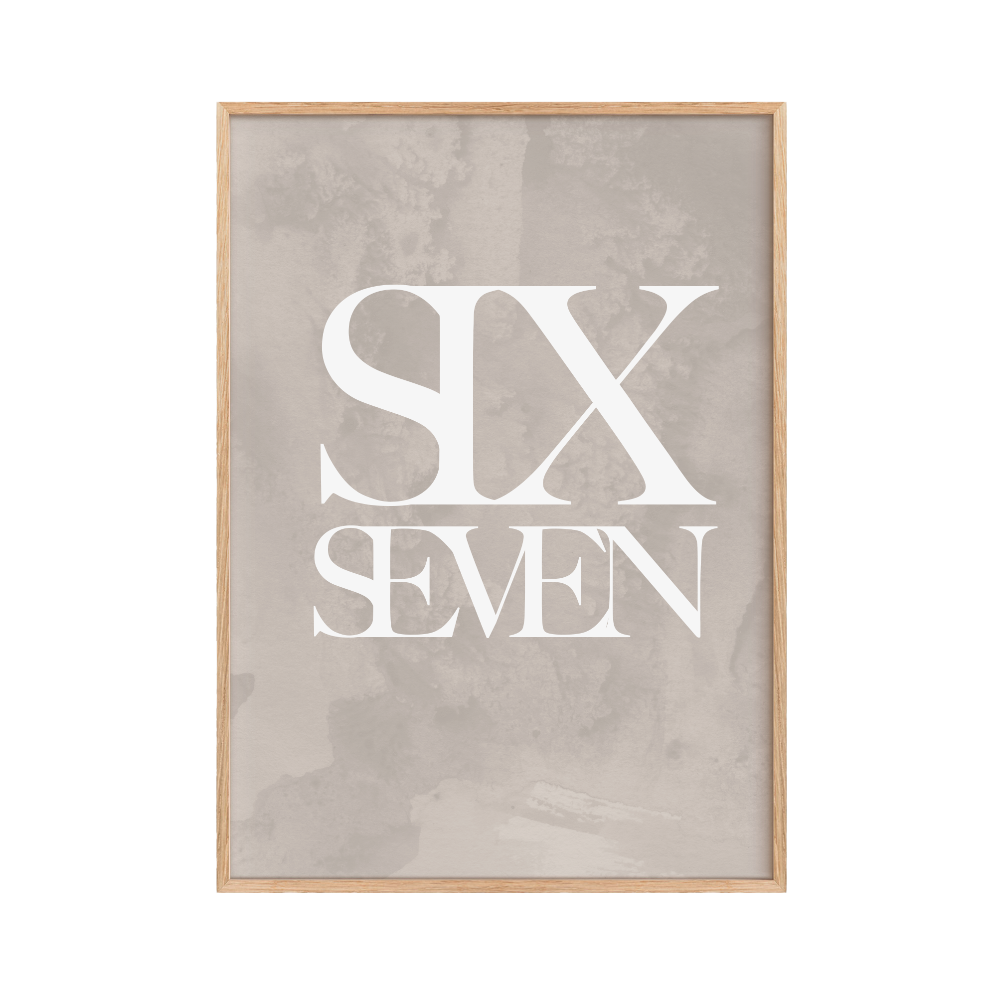 Six Seven Poster Sand